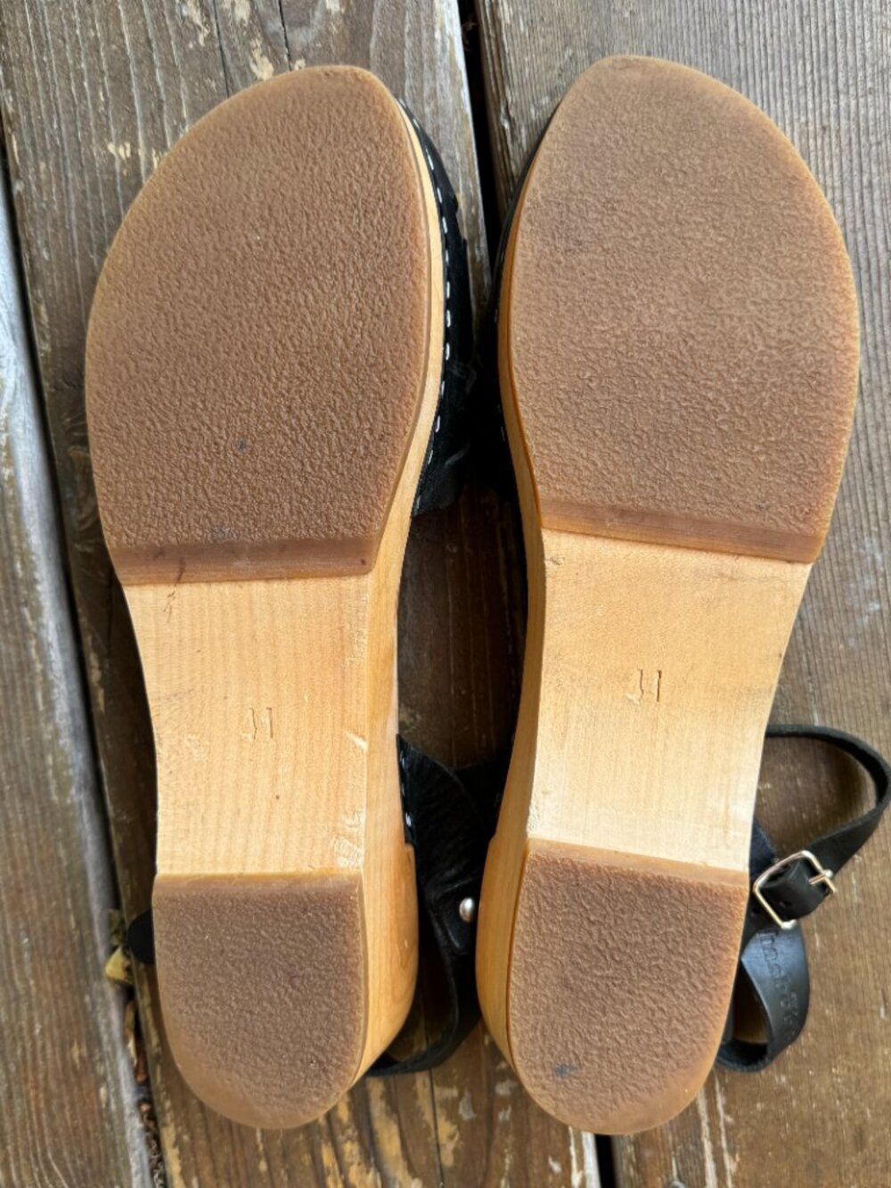 Swedish Hasbeens Black Ornament Clog Sandal in Women's US 10/41EU - Retail $260 - Picture 14 of 16